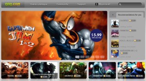 Good Old Games Frontpage